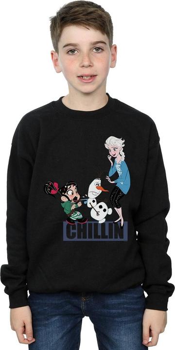 Image du produit Disney - Sweat WRECK IT RALPH ELSA AND VANELLOPE - Garçon (152, 158)