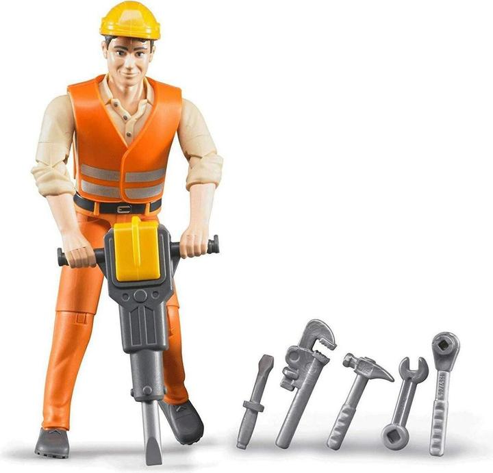 Produktbild Bruder Bauarbeiter mit Zubehör