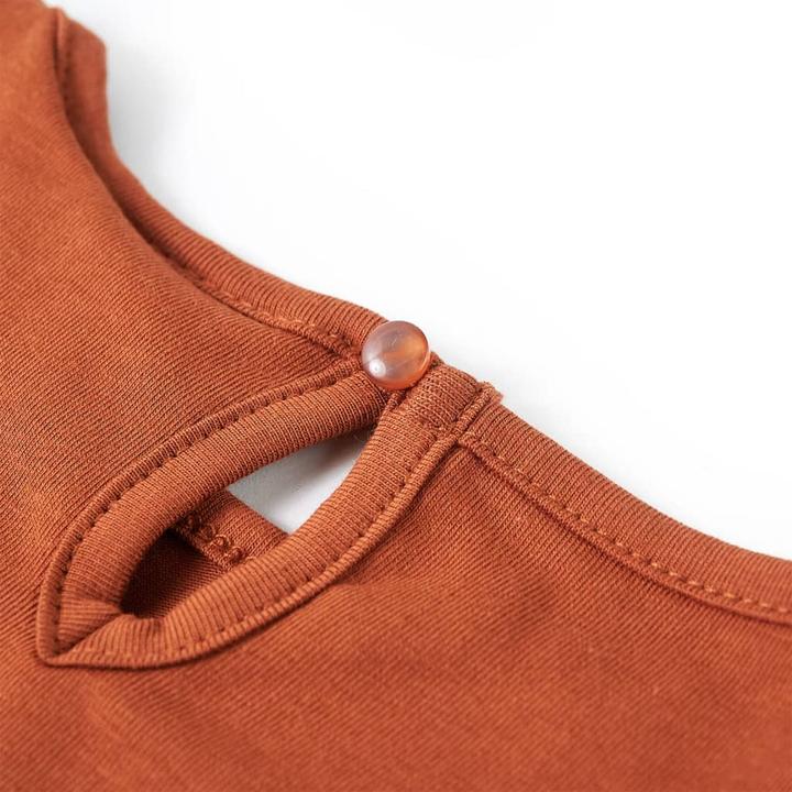 Produktbild VidaXL Kinder-Langarmshirt Cognac 128,Material: 95 % Baumwolle. 5 (128)