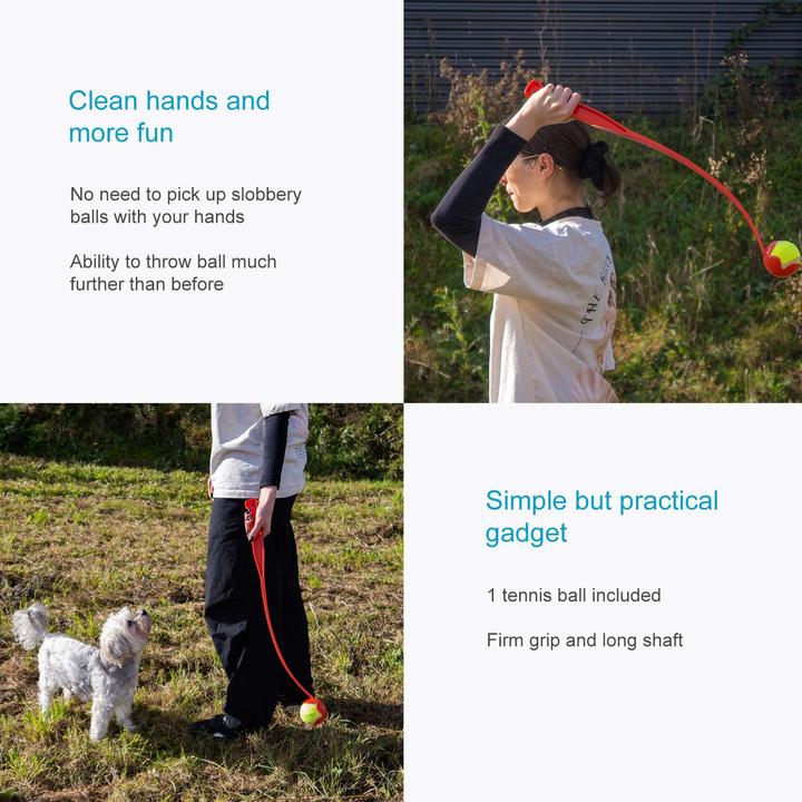 Actual product image Intirilife Dog Ball Slinger Ball Throwing Stick (Ball toy dog)