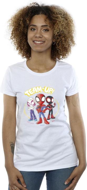 Image du produit - T-shirt SPIDEY AND HIS AMAZING FRIENDS SKETCH - Femme (XL)