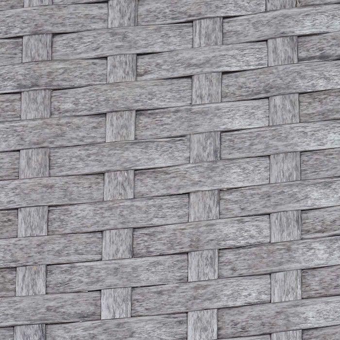 Produktbild Mendler Poly-Rattan Gartenbank Halden, Sitzbank Bank - grau, Kissen anthrazit