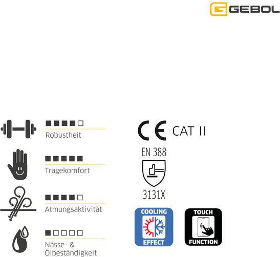 Produktbild Gebol GEBOL Arbeitshandschuh Master Flex Cool & Touch 10 (10)