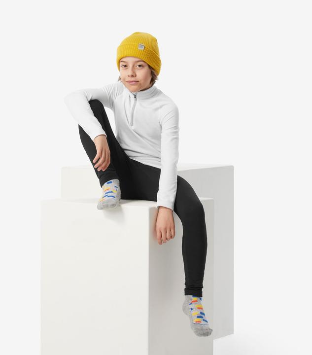 Produktbild Wedze Skiunterwäsche Funktionshose Kinder - BL 500 schwarz (146)