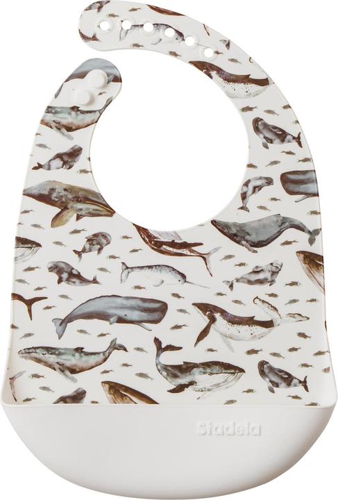 Actual product image Stadela Silicone Bib Whales (6 months)