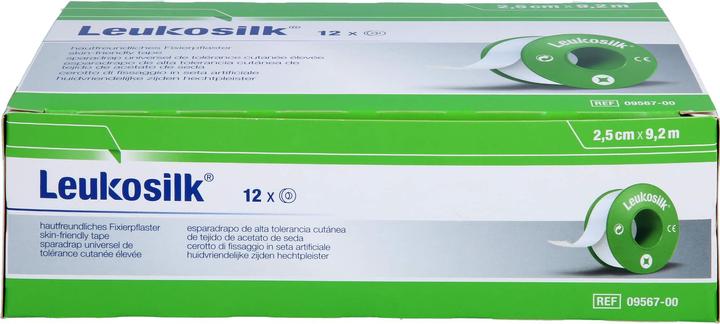 Produktbild BSN LEUKOSILK 9,2MX2,5CM, 12 St PFL (12 x)