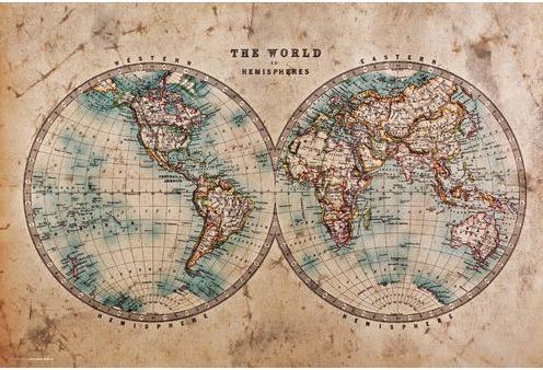 Immagine prodotto CoverYourDesk Mappa del mondo storico (40 x 60 cm)