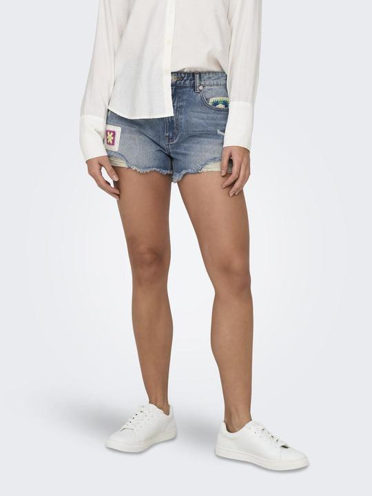 Actual product image Only ONLZUMA Hohe Taille Normal geschnitten Jeans-Shorts Jeans-Shorts (M)