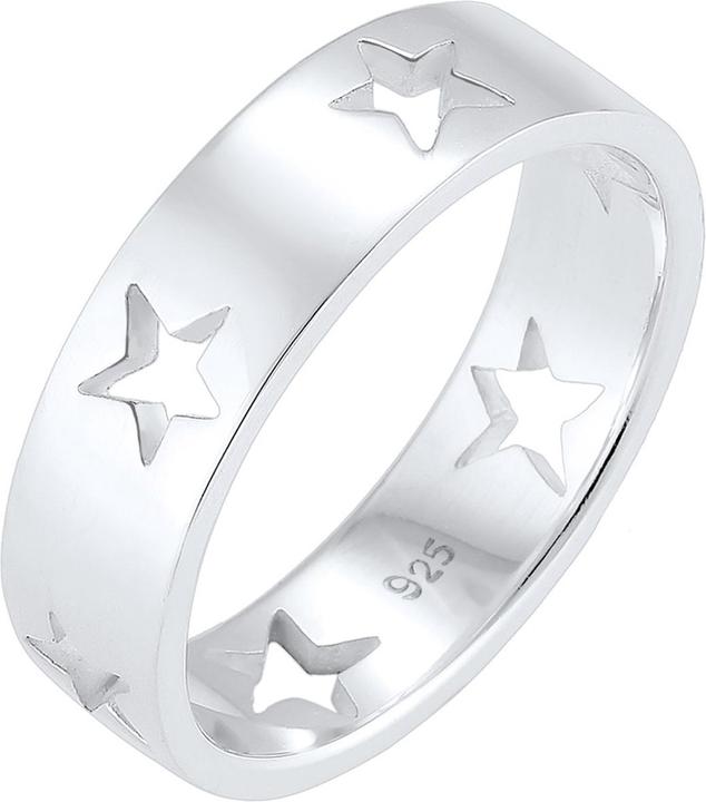 Elli Ring Sterne Astro Cut Out Bandring 925 Sterling Silber