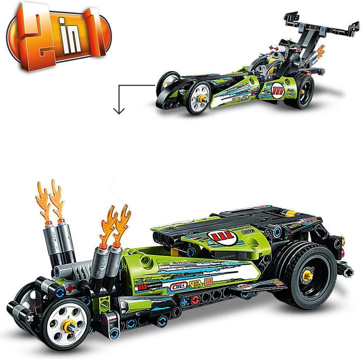 Actual product image LEGO Dragster race car (42103, LEGO Technic)
