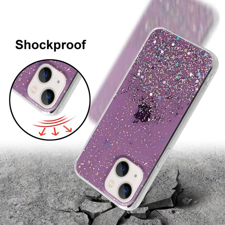 Image du produit Cadorabo Couverture TPU paillettes scintillantes (Apple iPhone 13 mini)