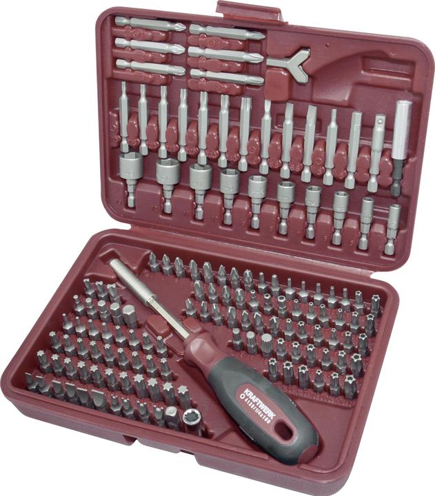 Image du produit Kraftwerk Boîte à bits universelle (Six pans creux TX M10, Six pans creux TX M15, Six pans creux TX M20, Six pans creux TX M30, Croix Phillips PH M1, Croix Phillips PH M2, Rond à six pans creux TX M8, Six pans creux TX M25, Six pans creux TX M27, Six pans creux TX M40, Croix Pozidriv PZ M1, Croix Pozidriv PZ M2, Croix Phillips PH M3)