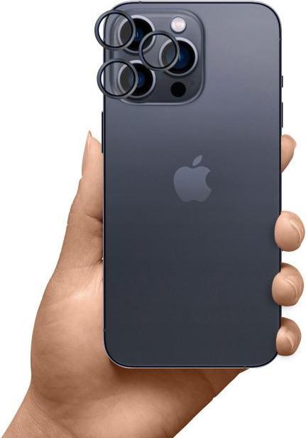Immagine prodotto 3MK Apple iPhone 16 Pro /16 Pro Max - HARDY Lens Protection Pro Nero (1 Pezzo/i, Apple iPhone 16 Pro)