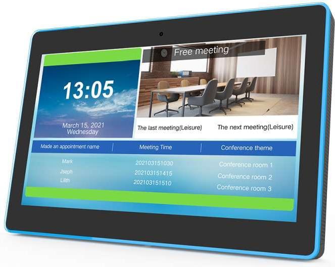 Produktbild Allnet Meetingraum RGB LED Tablet 13 Zoll RK3399 weiss Android 10 und NFC/RFID (13", 16 GB, Weiss)