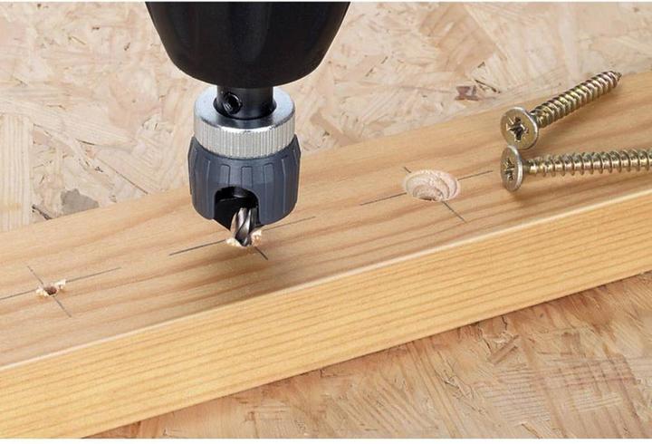 Actual product image wolfcraft wolfcraft 1 Vorbohrer m Senker+Tiefenst. ø3,2x12mm (12 mm, 3.2 mm)
