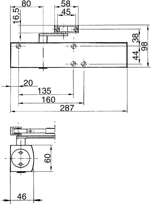 Immagine prodotto Geze Chiudiporta TS 4000 bianco RAL 9016 (Oggetto porta, Porta camera, Porta di legno, Interno)