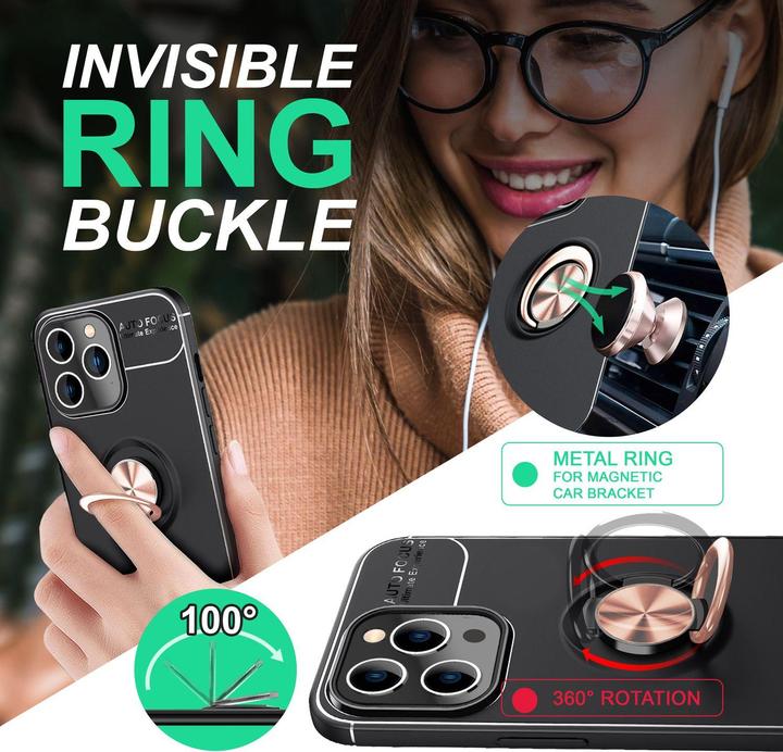 Produktbild Nalia Matte Ring Silikon Hülle (Apple iPhone 14 Pro)