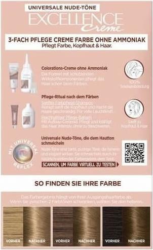 Immagine prodotto L'Oréal Paris EXCELLENCE Universal Nude biondo chiaro (1 pz) (7U Biondo medio)