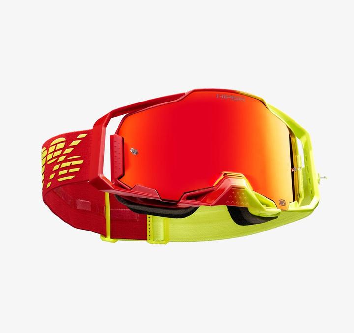Immagine prodotto 100% Armega HIPER Goggle Solaris - Rosso specchio (Red, Giallo, Rosso Specchio)