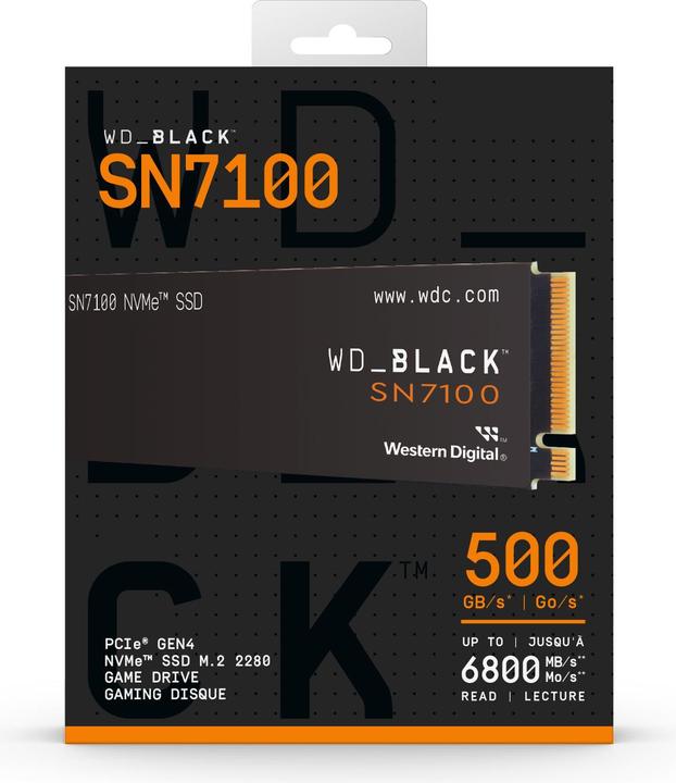 Actual product image SanDisk Black SN7100 Retail (500 GB, 2.5")