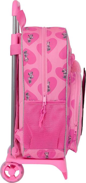 Actual product image Minnie Mouse School rucksack with wheels Loving Pink 33 x 42 x 14 cm