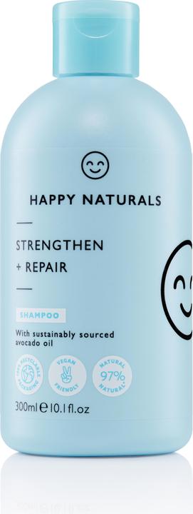 Happy Naturals Strengthen and Repair Shampoo 300ml (300 ml, Liquid shampoo)