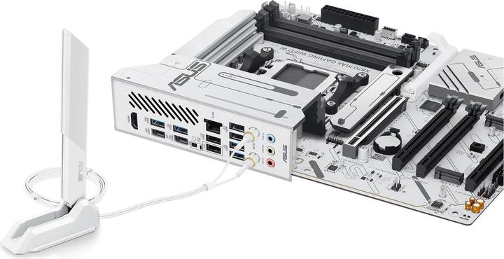 Produktbild ASUS MB AMD AM5 X870 MAX GAMING WIFI7 White (AM5, AMD X870, ATX)