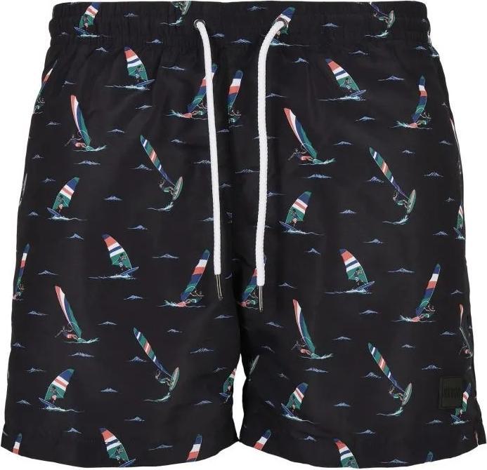 Actual product image Urban Classics Mens Surf Print Swim Shorts (5XL)