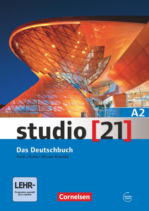 Actual product image studio 21 A2. Gesamtband. Das Deutschbuch. Übungsbuch mit DVD-ROM (German, Hermann Funk, Christina Kuhn, Britta Winegrower-Kiontke, 2015)