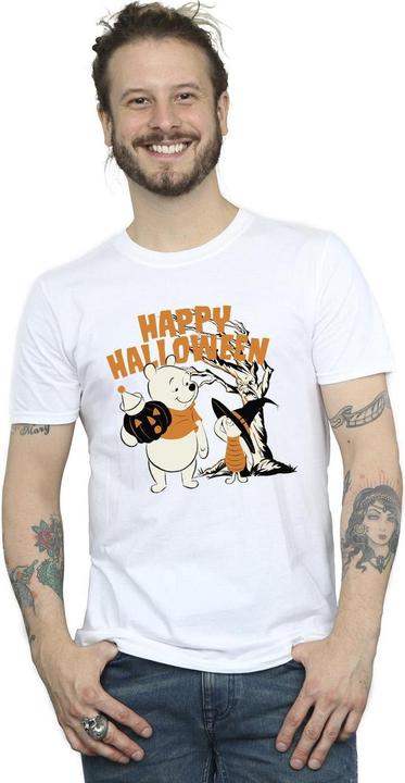 Actual product image Disney Mens Winnie The Pooh And Piglet Happy Halloween T-Shirt (4XL)