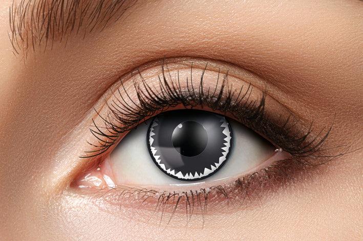 Eyecatcher Farbige Kontaktlinsen Crazy Witch Doctor (Schwarz)