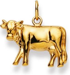 Natsumi Schmuck Anhänger Kuh Gelbgold 18K/750 (750/18 K Gelbgold)