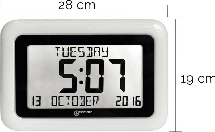 Actual product image Geemarc Quartz radio-controlled clock