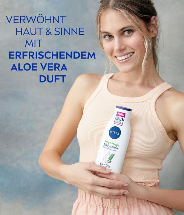Actual product image NIVEA Aloe Pflege Body Lotion Fl 400ml (Body lotion, 400 ml)