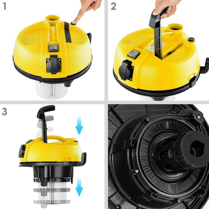 Produktbild Masko 6IN1 Industriestaubsauger Gelb (Nass-Trockensauger)