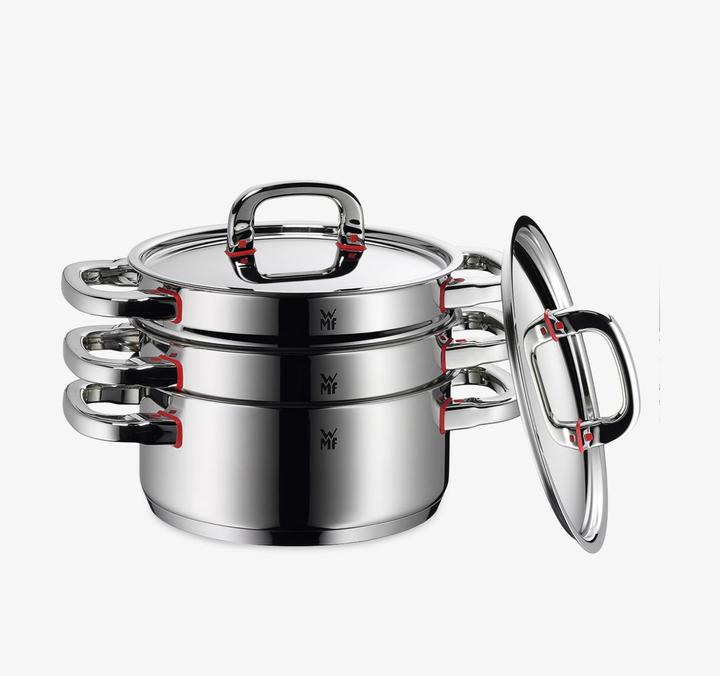 Image du produit WMF Casserole Casserole à induction 20cm Casserole 3,3l Couvercle PremiumOne Acier inoxydable (20 cm, Casserole, Acier inoxydable)