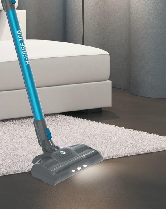 Actual product image Hoover HF122CAR 011 Battery Dry Textile Bagless 0.9 L 170 W Grey, Titanium