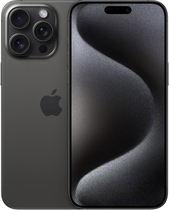 Apple iPhone 15 Pro Max (256 GB, Black Titanium, 6.70", SIM + eSIM, 48 Mpx, 5G)