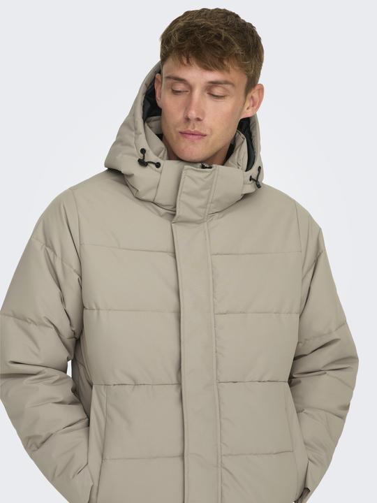 Image du produit Only & Sons Capuche amovible Poignets côtelés Manteau Doudoune (S)