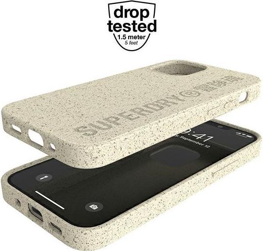 Produktbild Superdry Dr. Nona Snap iPhone 12 mini compost case, sand (Apple iPhone 12 mini)