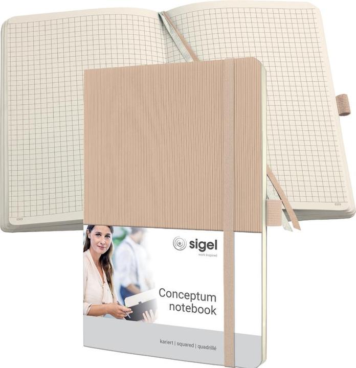 Actual product image Sigel Notebook Conceptum (135 x 210 mm, Checked, Hardcover)