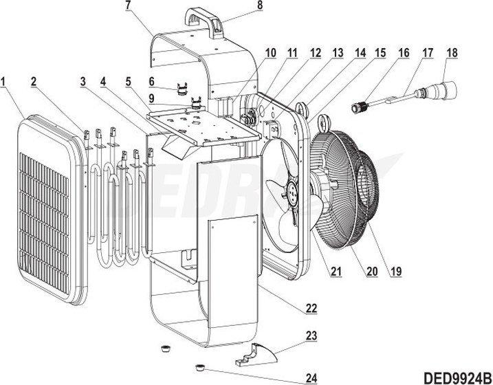 Produktbild Dedra Thermostat WK-R11 40C 250V 16A