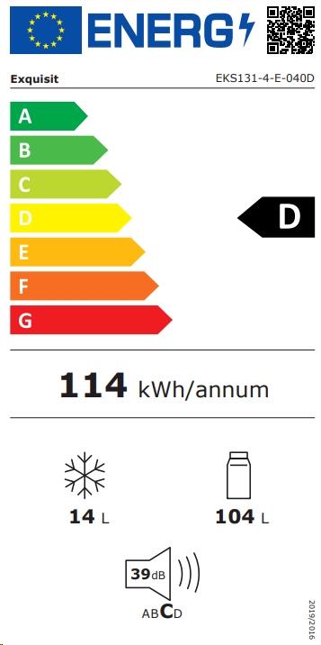 Energie-Label Exquisit EKS131-4-E-040D (104 l)