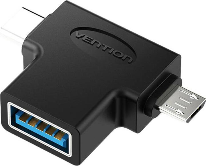 Immagine prodotto Vention Adattatore da USB a USB-C e Micro USB OTG CDIB0 (USB-A, 2.66 cm)