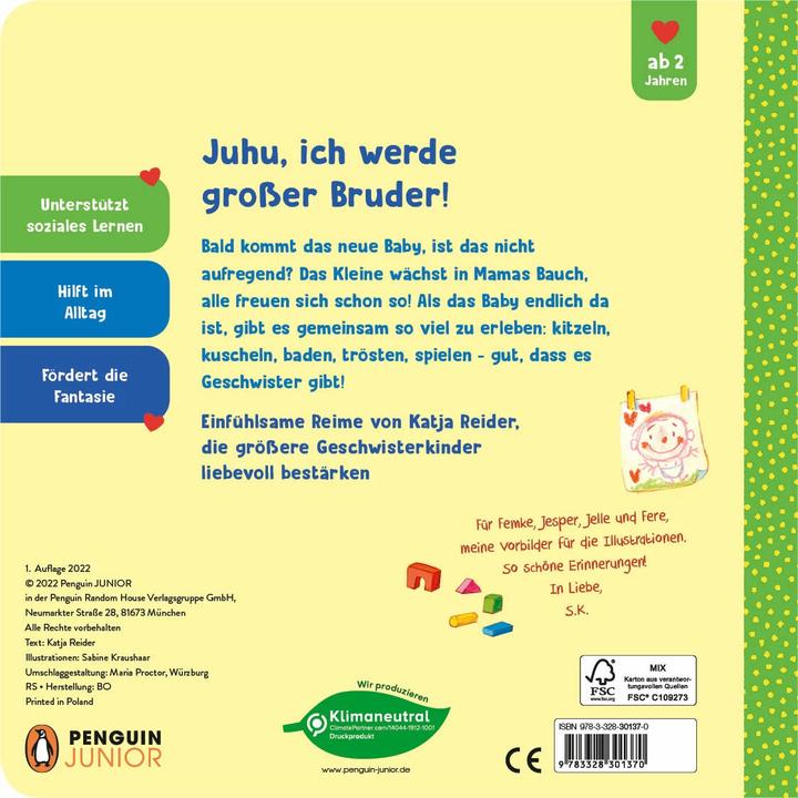 Image du produit Juhu, ich bin jetzt gro?er Bruder! (Allemand)
