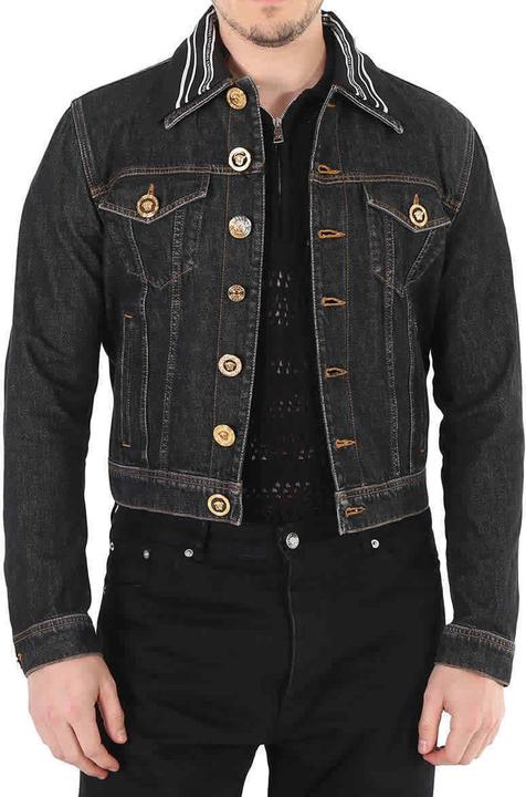 Actual product image Versace Medusa Motif Denim Jacket (52)