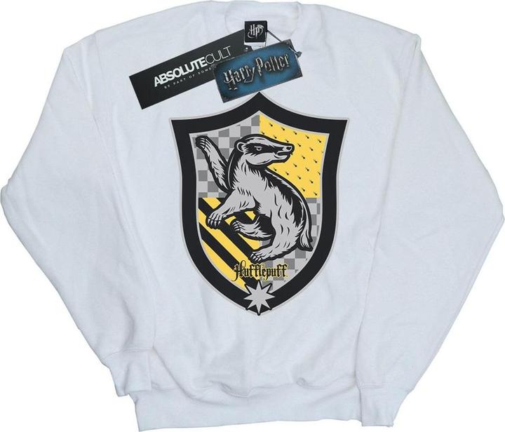 Actual product image Womens/Ladies Hufflepuff Crest Flat Sweatshirt (XL)