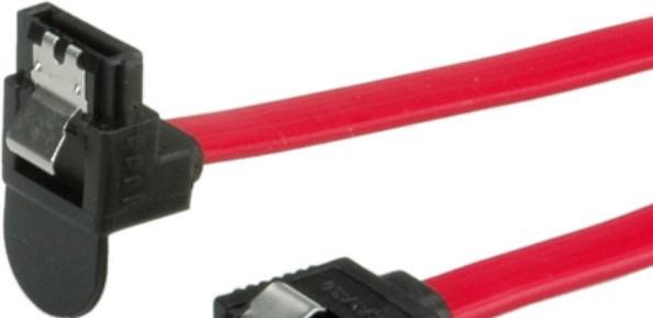 Image du produit Roline Câble HDD Int. SATA 6.0 Gbit/s avec snap lock, coudé 0.5m