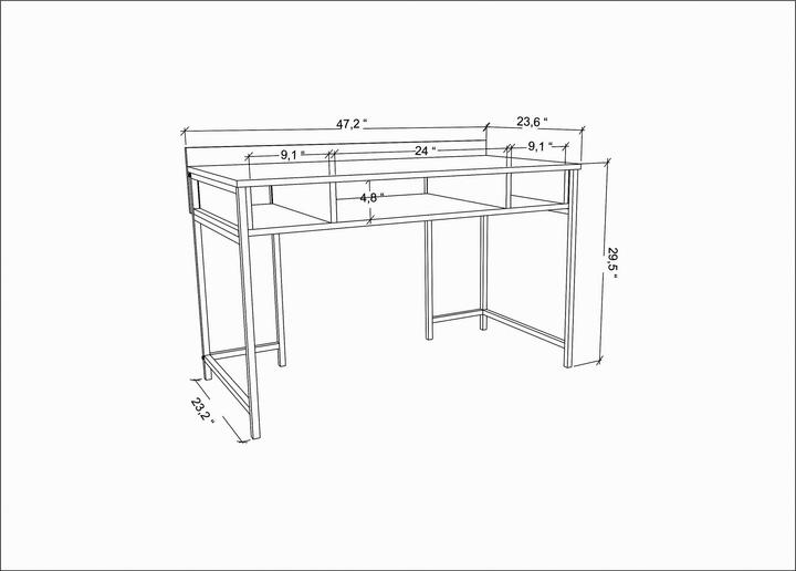 Immagine prodotto Kalune Design Adaline (120 x 60 x 74,8 cm)