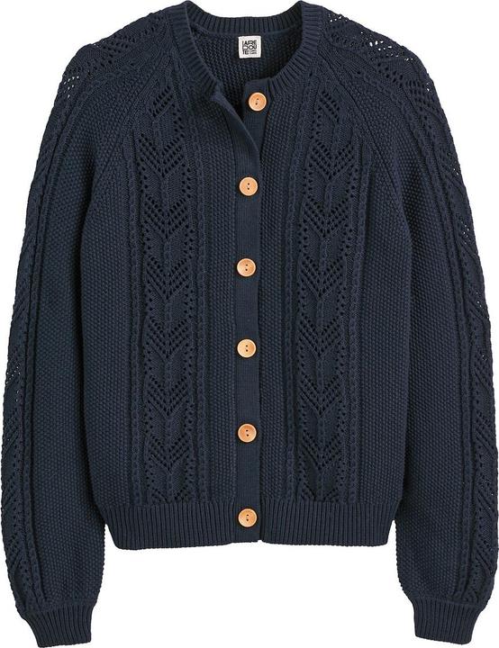 Produktbild La Redoute Collections Cardigan aus Pointelle-Strick (XS)